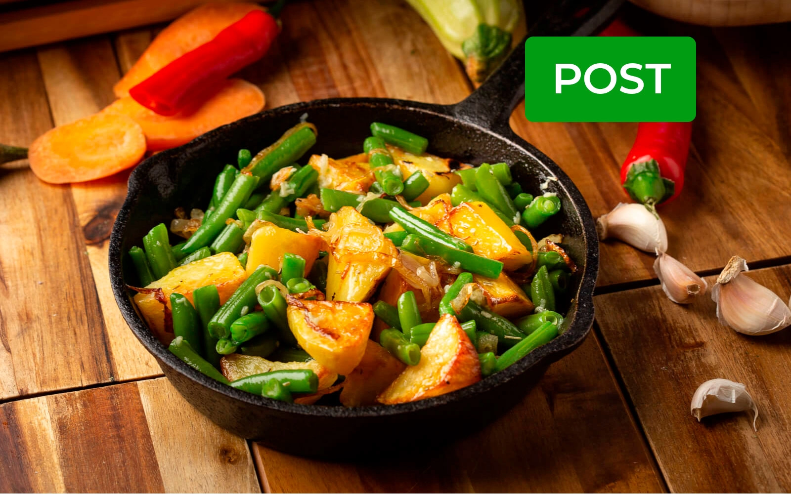 Cartofi la cuptor cu păstăi