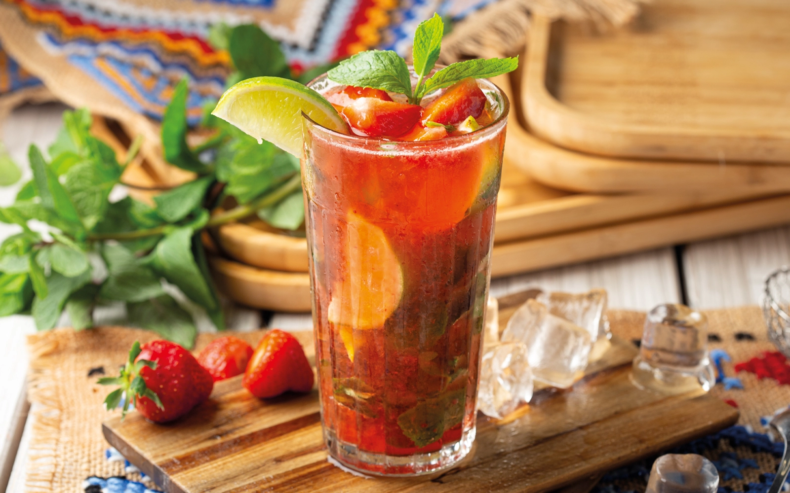 Mojito cu căpșuni alc