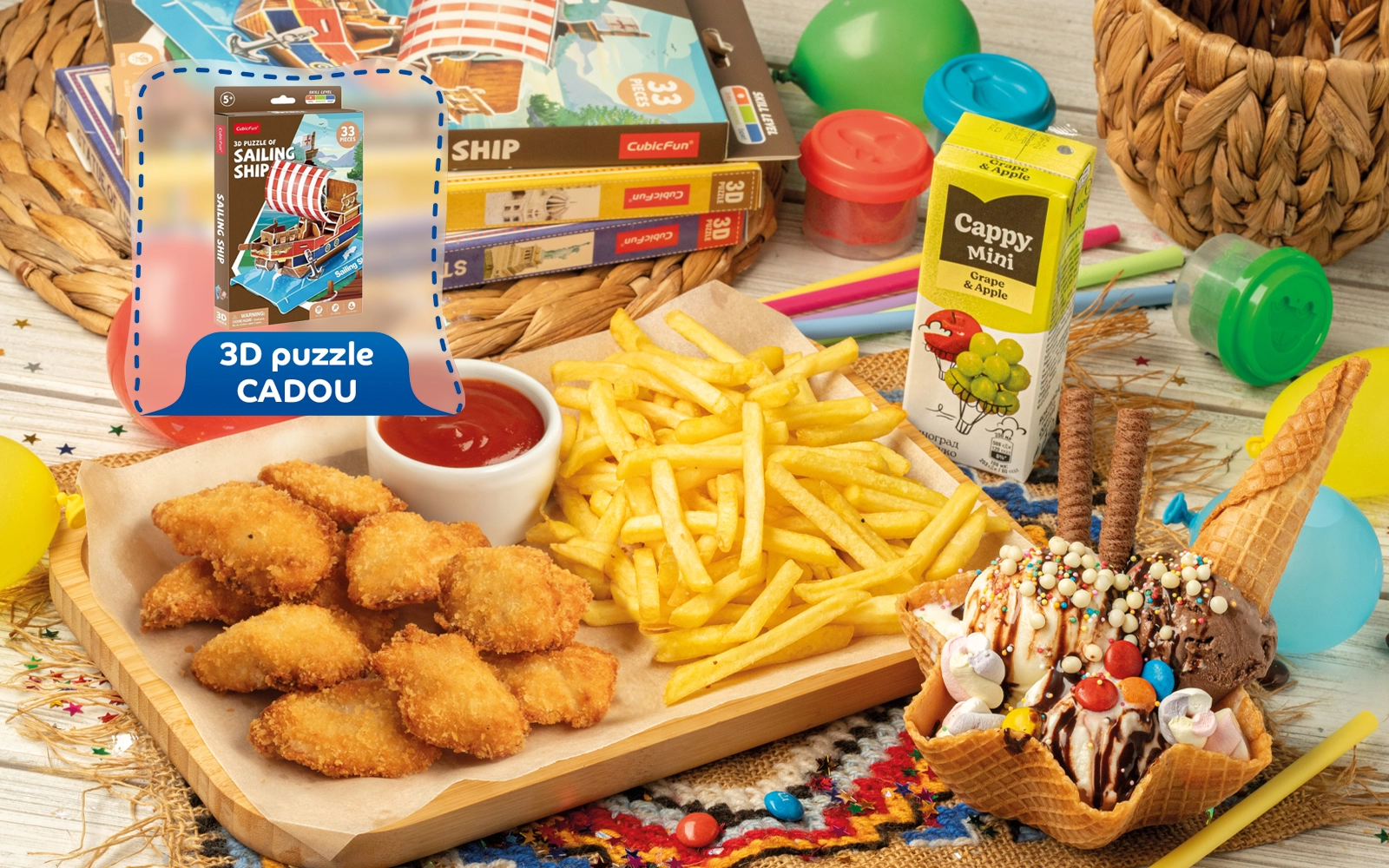 Doar în restaurante - Combo cu fileu pane