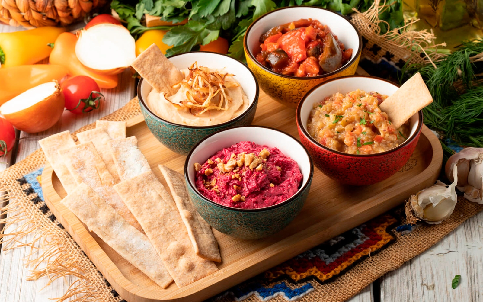 Moldovan appetizer assortment