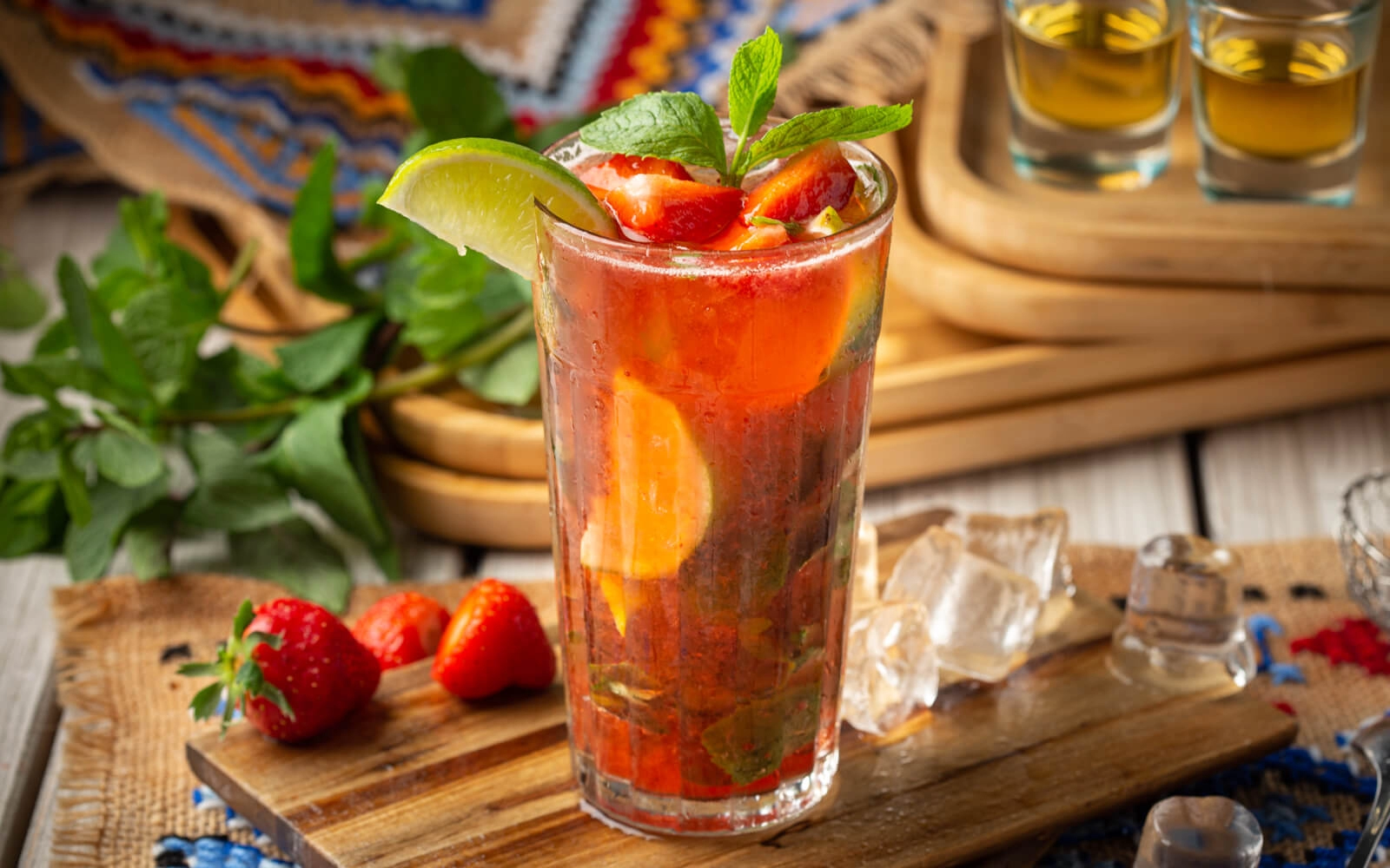 Mojito cu căpșuni alc