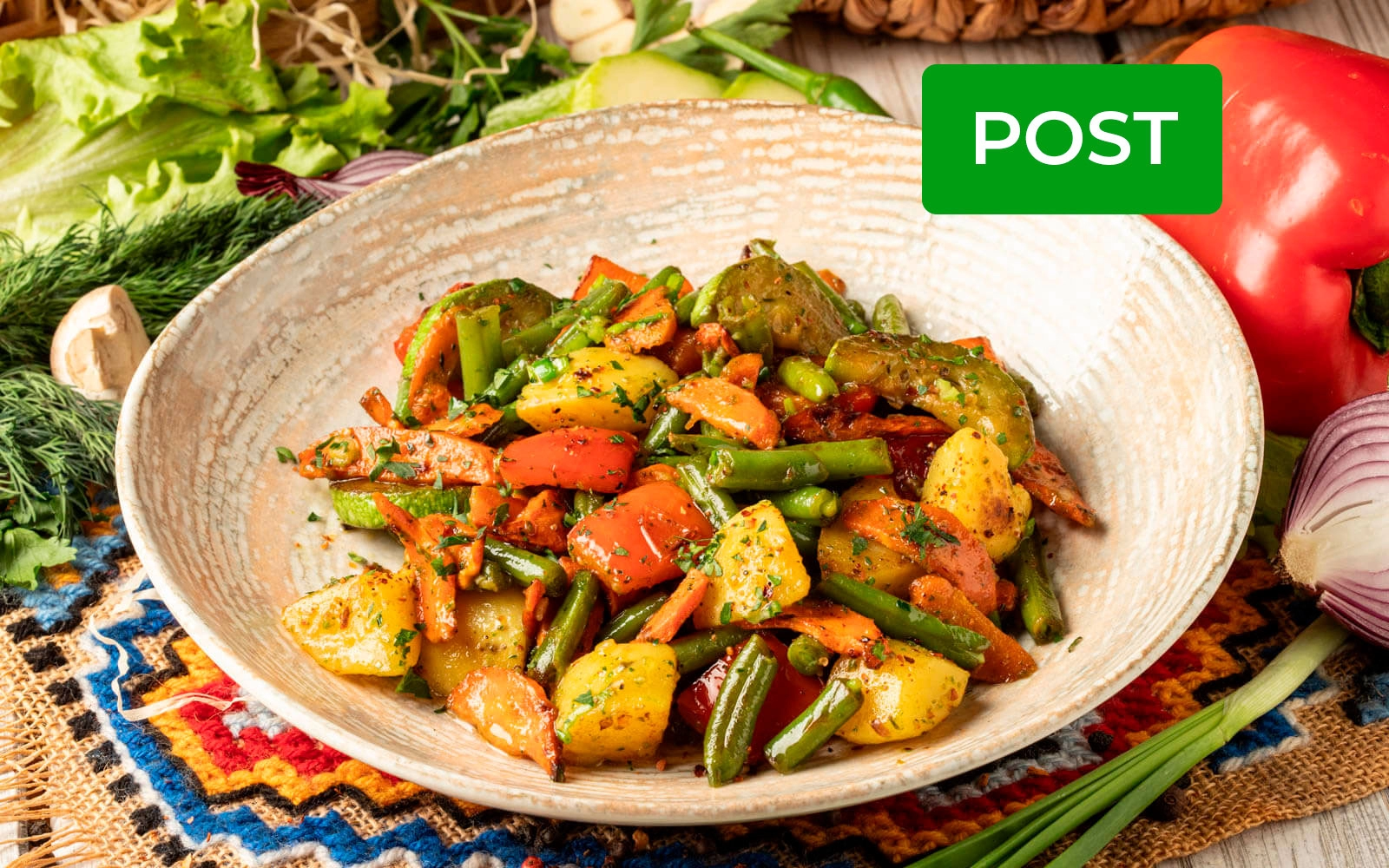 Salată caldă din legume